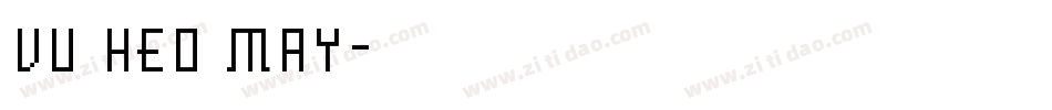 VU Heo May字体转换